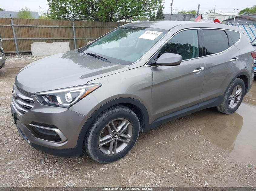 2017 Hyundai Santa fe VIN 5XYZTDLB2HG442741 IAAI salvage auction — UNKNOWN, Salvage (Illinois), sold $1,850 on 2026-07-21 (photo 2)