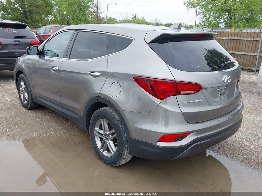 2017 Hyundai Santa fe VIN 5XYZTDLB2HG442741 IAAI salvage auction — UNKNOWN, Salvage (Illinois), sold $1,850 on 2026-07-21 (photo 3)