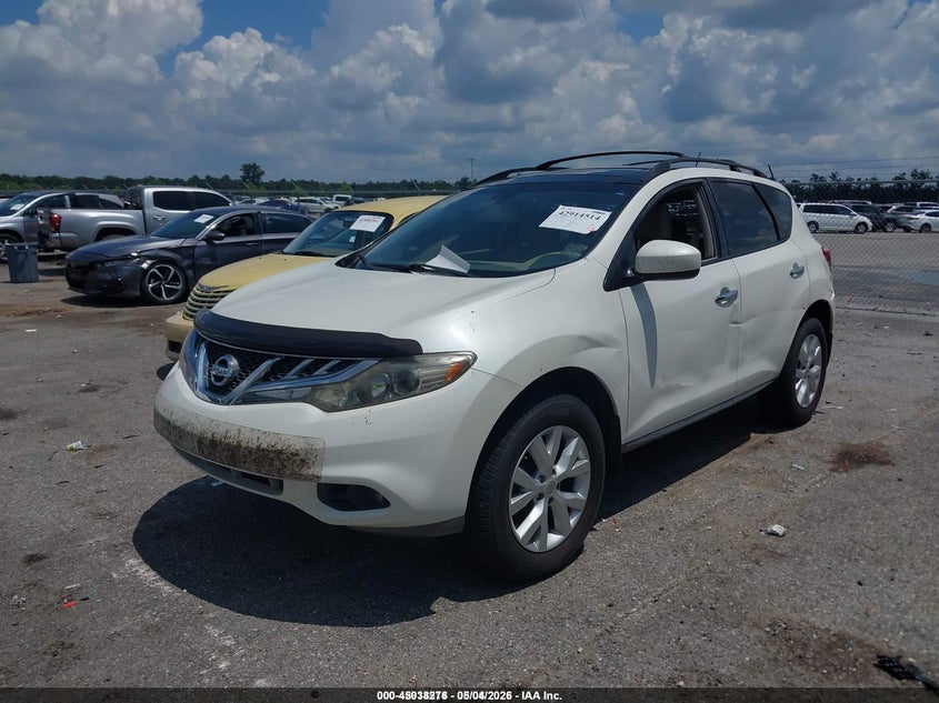 2012 Nissan Murano VIN JN8AZ1MU3CW119311 IAAI salvage auction — LEFT SIDE, Salvage (Idaho), sold $300 on 2026-07-14 (photo 2)
