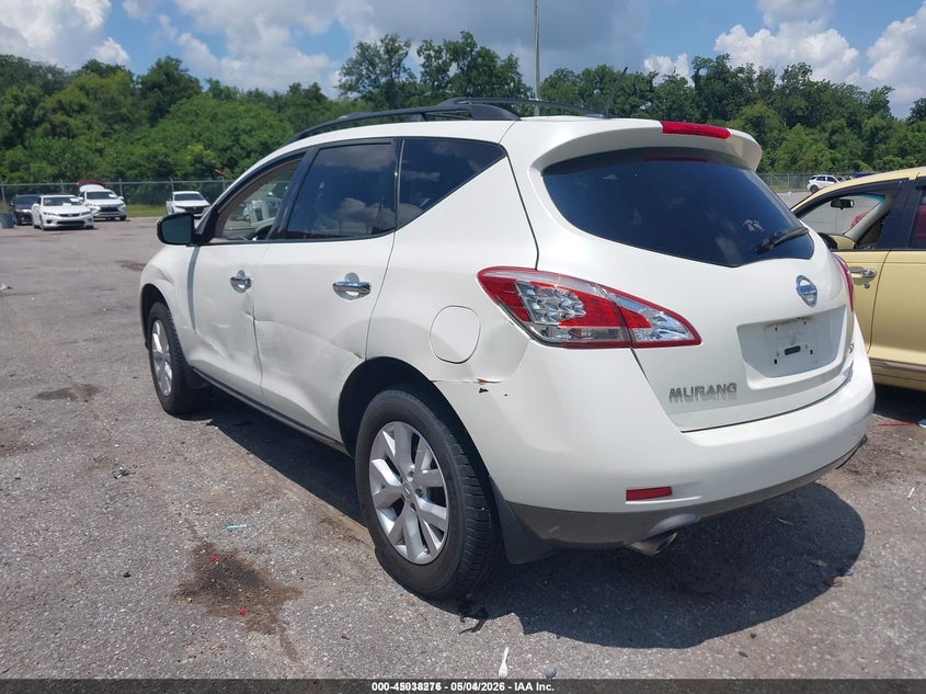 2012 Nissan Murano VIN JN8AZ1MU3CW119311 IAAI salvage auction — LEFT SIDE, Salvage (Idaho), sold $300 on 2026-07-14 (photo 3)