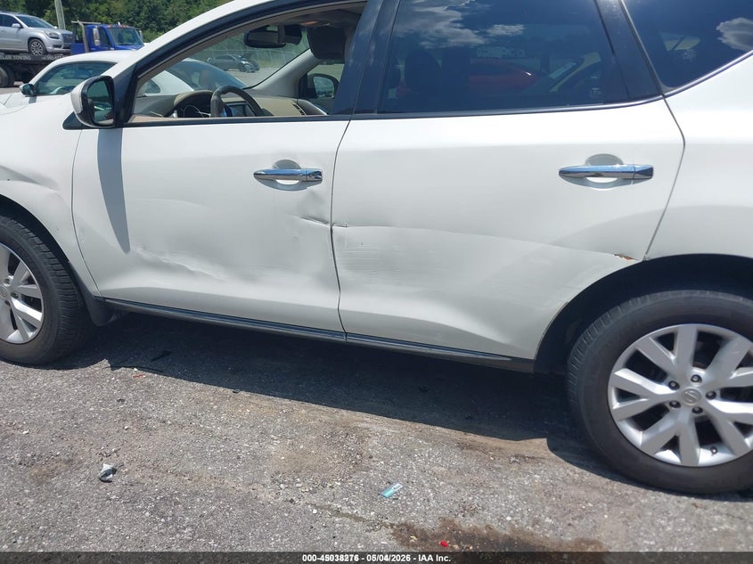 2012 Nissan Murano VIN JN8AZ1MU3CW119311 IAAI salvage auction — LEFT SIDE, Salvage (Idaho), sold $300 on 2026-07-14 (photo 6)