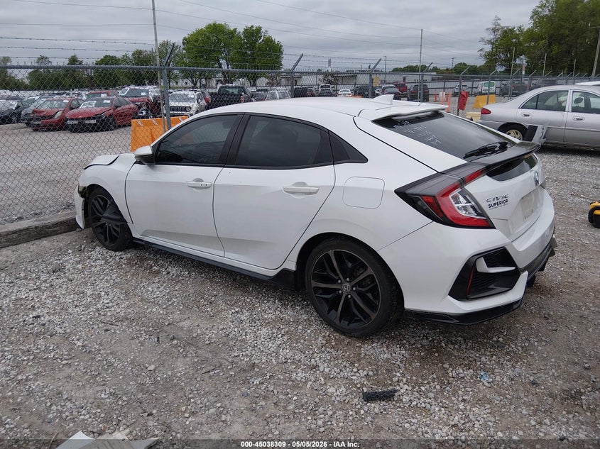 2020 Honda Civic VIN SHHFK7H94LU216227 IAAI salvage auction — RIGHT FRONT, Salvage Title, sold $4,850 on 2026-07-30 (photo 3)