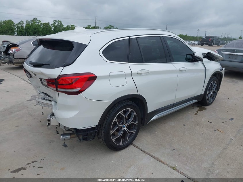 2022 BMW X1 VIN WBXJG7C07N5U53355 IAAI salvage auction — FRONT & REAR, Salvage (Texas), sold $2,125 on 2026-07-18 (photo 4)