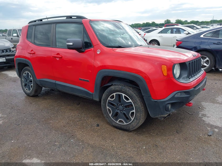 2016 Jeep Renegade VIN ZACCJBCT6GPD57425 IAAI salvage auction — REAR END, Original (Texas), sold $2,100 on 2026-07-28 (photo 1)