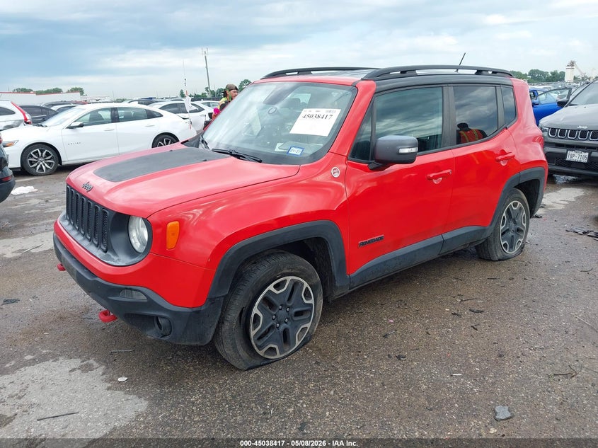 2016 Jeep Renegade VIN ZACCJBCT6GPD57425 IAAI salvage auction — REAR END, Original (Texas), sold $2,100 on 2026-07-28 (photo 2)