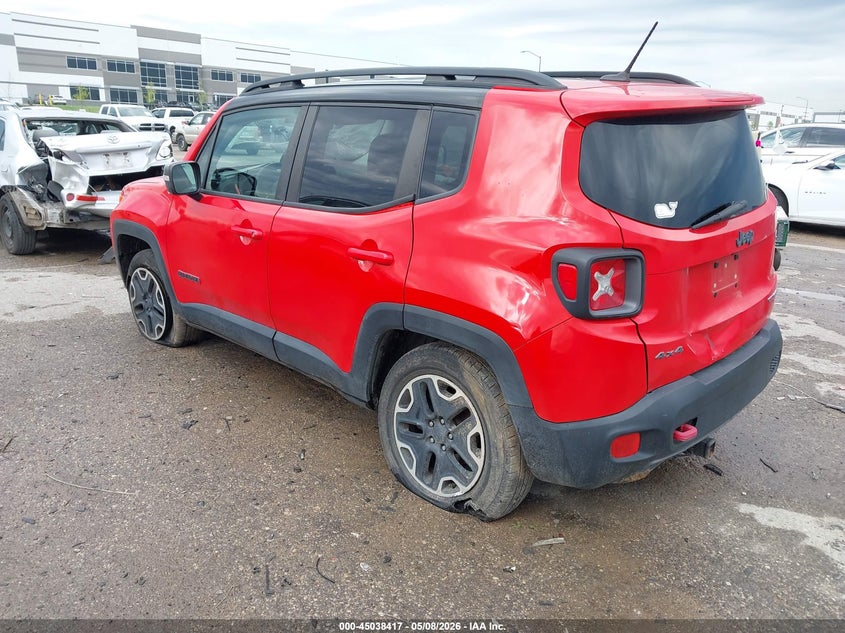 2016 Jeep Renegade VIN ZACCJBCT6GPD57425 IAAI salvage auction — REAR END, Original (Texas), sold $2,100 on 2026-07-28 (photo 3)