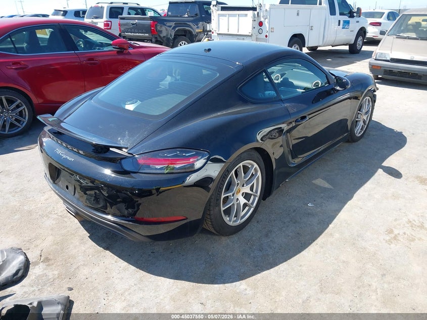 2018 Porsche 718 cayman VIN WP0AA2A87JK260421 IAAI salvage auction — FRONT END, Salvage (California), sold $15,200 on 2026-07-29 (photo 4)