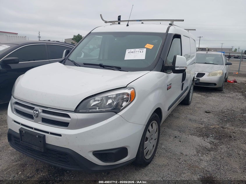 2018 Ram Promaster city VIN ZFBERFBB5J6J58767 IAAI salvage auction — ENGINE BURN, Junk (Oklahoma), sold $1,825 on 2026-08-11 (photo 2)