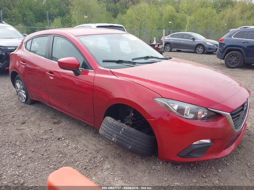 2016 Mazda 3 VIN JM1BM1K76G1353859 IAAI salvage auction — LEFT SIDE, Salvage (Illinois), sold $500 on 2026-07-15 (photo 1)