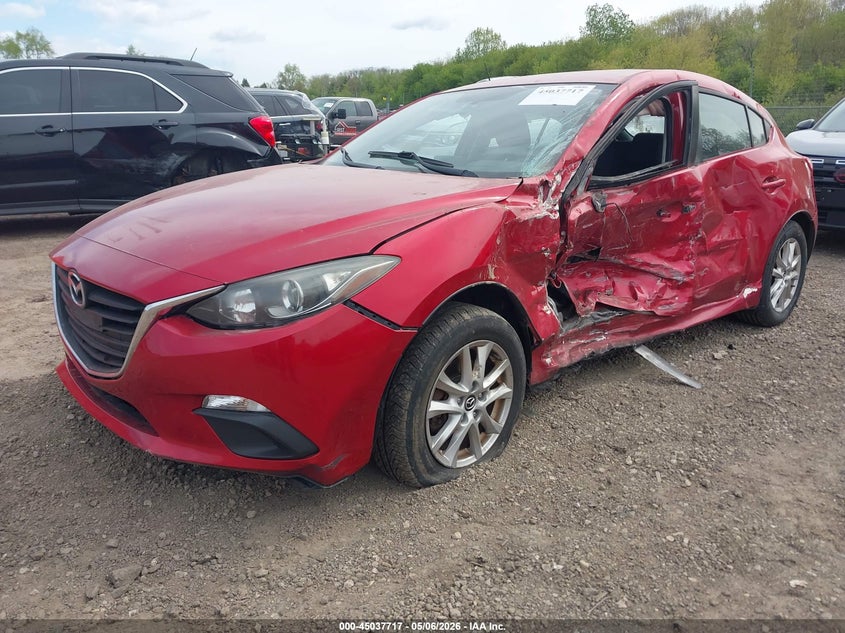2016 Mazda 3 VIN JM1BM1K76G1353859 IAAI salvage auction — LEFT SIDE, Salvage (Illinois), sold $500 on 2026-07-15 (photo 2)