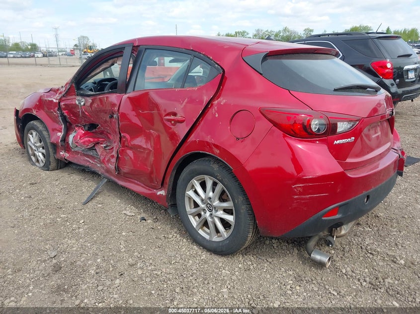 2016 Mazda 3 VIN JM1BM1K76G1353859 IAAI salvage auction — LEFT SIDE, Salvage (Illinois), sold $500 on 2026-07-15 (photo 3)