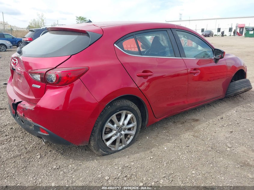 2016 Mazda 3 VIN JM1BM1K76G1353859 IAAI salvage auction — LEFT SIDE, Salvage (Illinois), sold $500 on 2026-07-15 (photo 4)