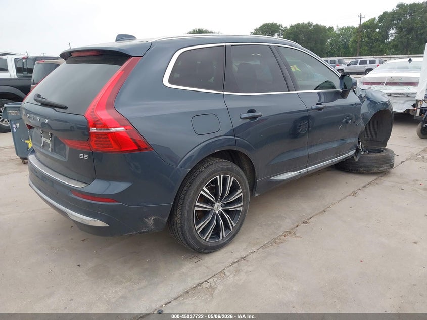 2022 Volvo Xc60 VIN YV4L12DL1N1063939 IAAI salvage auction — RIGHT FRONT, Original (Texas), sold $11,700 on 2026-07-09 (photo 4)