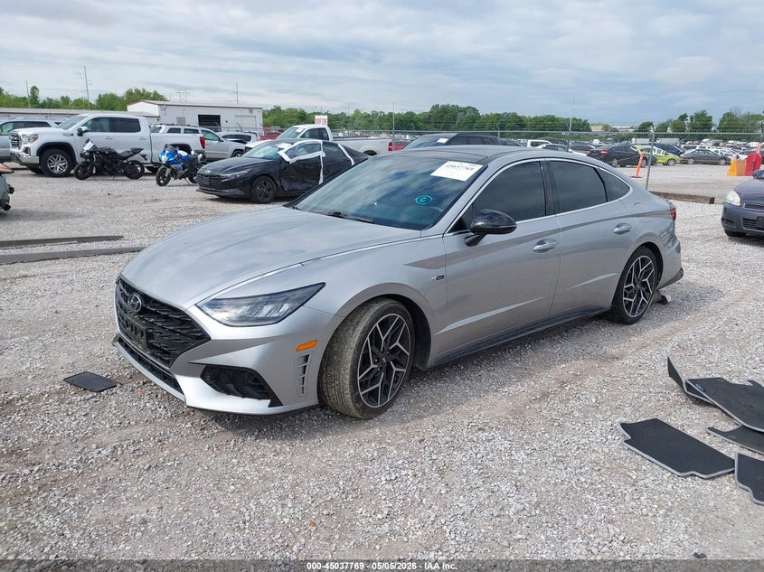 2021 Hyundai Sonata VIN 5NPEK4JC9MH126687 IAAI salvage auction — RIGHT SIDE, Salvage (Missouri), sold $4,150 on 2026-07-06 (photo 2)