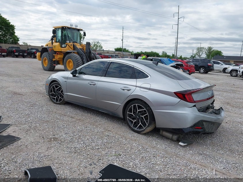 2021 Hyundai Sonata VIN 5NPEK4JC9MH126687 IAAI salvage auction — RIGHT SIDE, Salvage (Missouri), sold $4,150 on 2026-07-06 (photo 3)