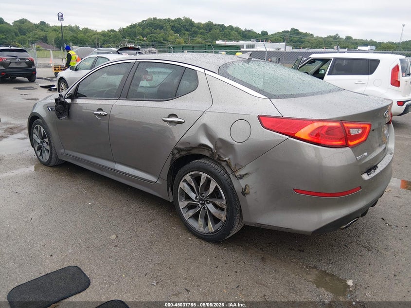 2015 Kia Optima VIN 5XXGR4A67FG401017 IAAI salvage auction — LEFT REAR, Salvage (Illinois), sold $850 on 2026-07-07 (photo 3)
