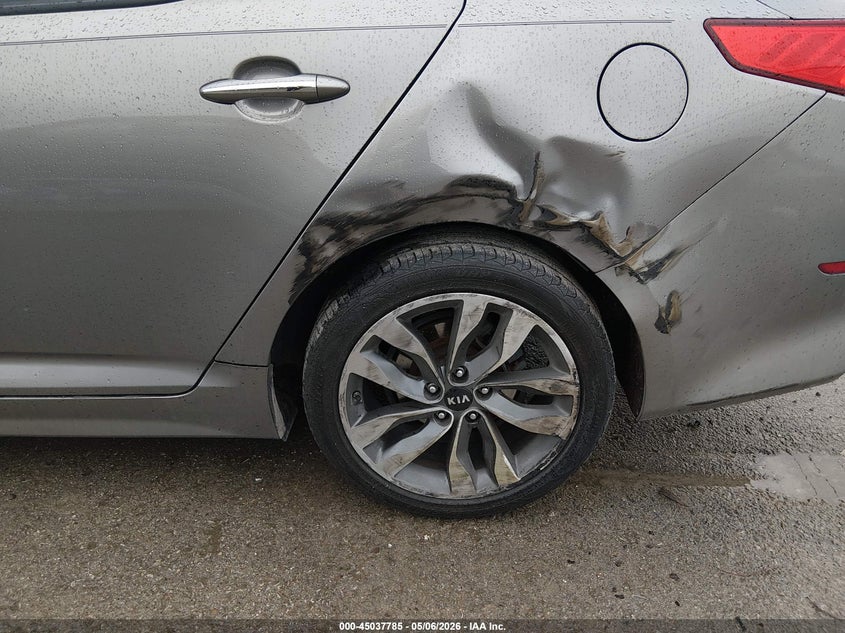 2015 Kia Optima VIN 5XXGR4A67FG401017 IAAI salvage auction — LEFT REAR, Salvage (Illinois), sold $850 on 2026-07-07 (photo 6)
