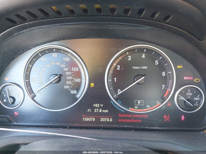 2016 BMW X3 VIN 5UXWZ7C57G0R32236 IAAI salvage auction — FRONT END, Certificate Of Destruction (Florida), sold $25 on 2026-07-30 (photo 7)