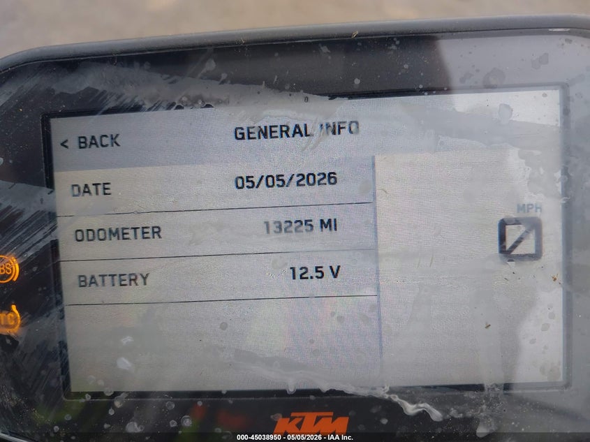 2020 Ktm 790 adventure VIN VBKTU6401LM774039 IAAI salvage auction — FRONT & REAR, Salvage (Oregon), sold $1,900 on 2026-07-07 (photo 7)