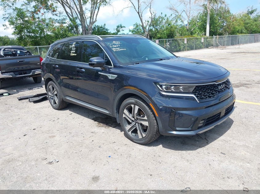 2023 Kia Sorento VIN KNDRMDLH4P5166071 IAAI salvage auction — REAR END, Rebuildable (Florida), sold $15,500 on 2026-07-20 (photo 1)