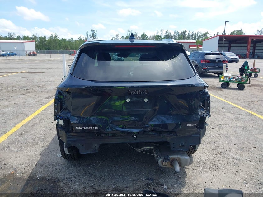 2023 Kia Sorento VIN KNDRMDLH4P5166071 IAAI salvage auction — REAR END, Rebuildable (Florida), sold $15,500 on 2026-07-20 (photo 6)