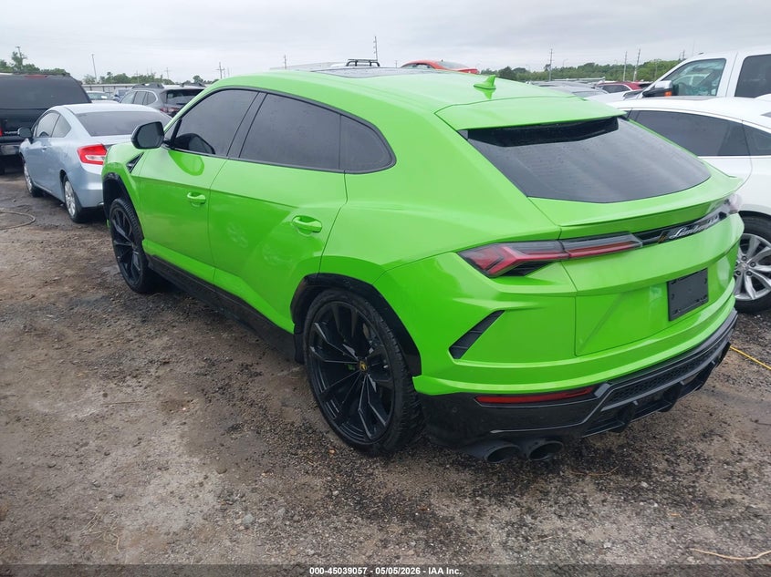 2021 Lamborghini Urus VIN ZPBUA1ZL7MLA13794 IAAI salvage auction — SIDE, Clear (Oklahoma), sold $126,500 on 2026-07-07 (photo 3)