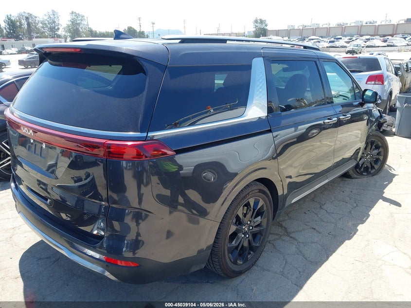 2024 Kia Carnival VIN KNDNE5H37R6402479 IAAI salvage auction — RIGHT FRONT, Salvage (California), sold $9,400 on 2026-07-08 (photo 4)