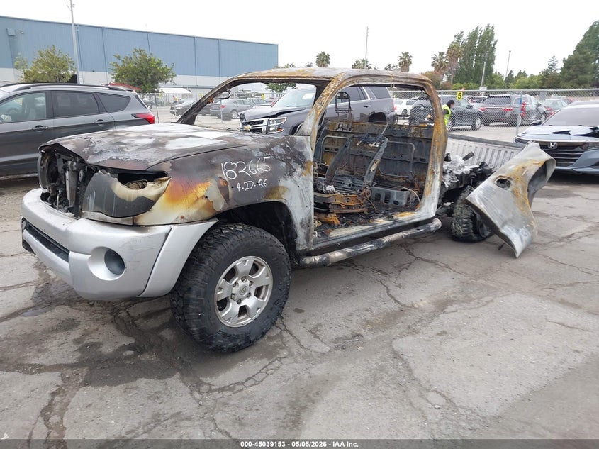2011 Toyota Tacoma VIN 5TFTX4GN6BX005117 IAAI salvage auction — BURN, Non-Repairable (California), sold $425 on 2026-07-13 (photo 2)