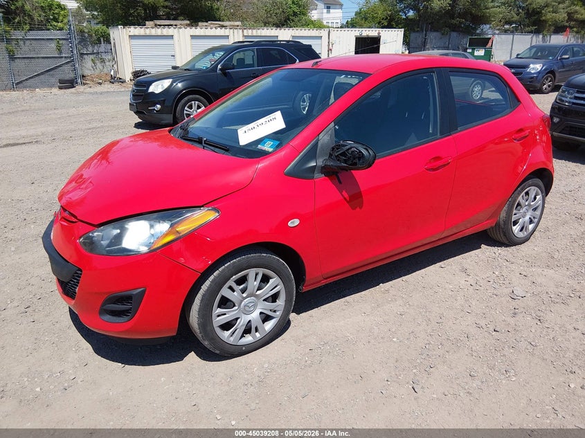 2012 Mazda 2 VIN JM1DE1KZ2C0131813 IAAI salvage auction — FRONT END, Salvage (New Jersey), sold $425 on 2026-08-01 (photo 2)