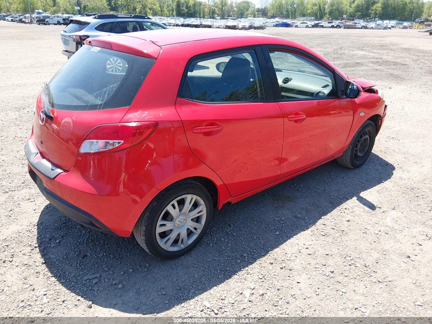 2012 Mazda 2 VIN JM1DE1KZ2C0131813 IAAI salvage auction — FRONT END, Salvage (New Jersey), sold $425 on 2026-08-01 (photo 4)