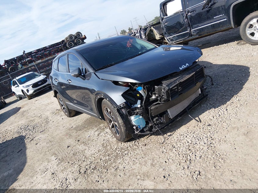 2024 Kia Sportage VIN 5XYK33DF6RG145356 IAAI salvage auction — FRONT & REAR, Salvage (Georgia), sold $5,300 on 2026-07-17 (photo 1)
