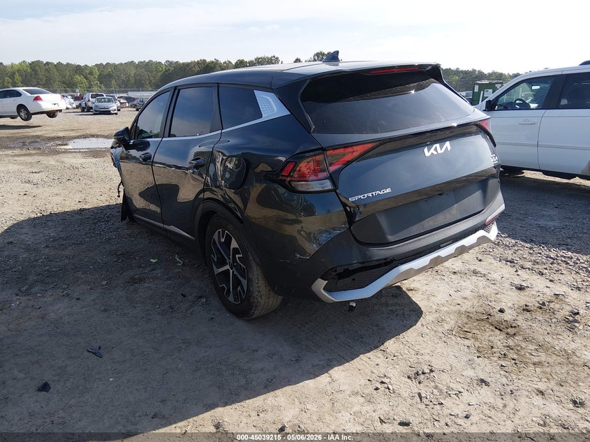 2024 Kia Sportage VIN 5XYK33DF6RG145356 IAAI salvage auction — FRONT & REAR, Salvage (Georgia), sold $5,300 on 2026-07-17 (photo 3)