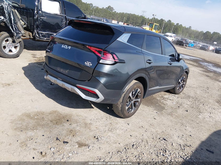 2024 Kia Sportage VIN 5XYK33DF6RG145356 IAAI salvage auction — FRONT & REAR, Salvage (Georgia), sold $5,300 on 2026-07-17 (photo 4)