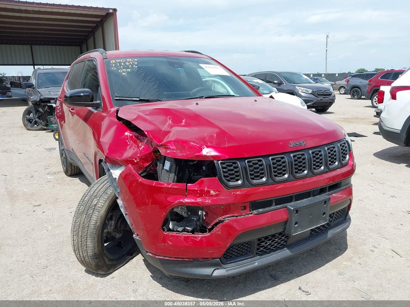 2026 Jeep Compass VIN 3C4NJDBNXTT163099 IAAI salvage auction — RIGHT FRONT, Original (Texas), sold $5,900 on 2026-07-17 (photo 1)