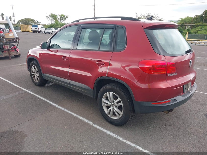 2015 Volkswagen Tiguan VIN WVGBV7AX0FW094624 IAAI salvage auction — NORMAL WEAR, Clear (Hawaii), sold $850 on 2026-07-14 (photo 3)
