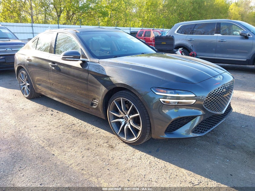 2022 Genesis G70 VIN KMTG34TA3NU099772 IAAI salvage auction — ROOF, Clear (Michigan), sold $11,800 on 2026-07-13 (photo 1)