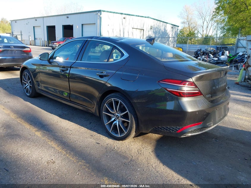 2022 Genesis G70 VIN KMTG34TA3NU099772 IAAI salvage auction — ROOF, Clear (Michigan), sold $11,800 on 2026-07-13 (photo 3)