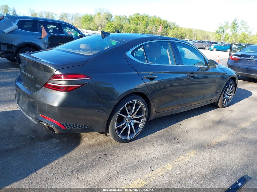 2022 Genesis G70 VIN KMTG34TA3NU099772 IAAI salvage auction — ROOF, Clear (Michigan), sold $11,800 on 2026-07-13 (photo 4)
