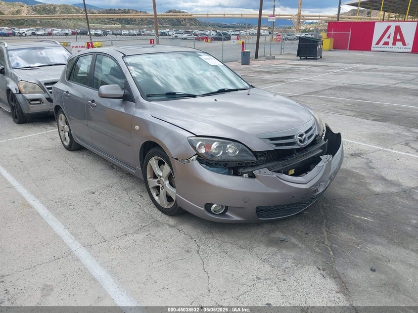 2004 Mazda 3 VIN JM1BK143541112502 IAAI salvage auction — FRONT END, Salvage (California), sold $850 on 2026-07-08 (photo 1)