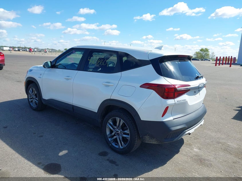 2022 Kia Seltos VIN KNDEPCAA3N7333205 IAAI salvage auction — HAIL, Salvage (Minnesota), sold $7,700 on 2026-07-20 (photo 3)