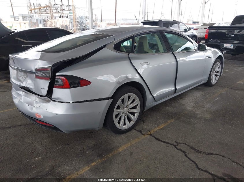 2016 Tesla Model s VIN 5YJSA1E16GF176656 IAAI salvage auction — REAR END, Salvage (California), sold $4,075 on 2026-07-16 (photo 4)