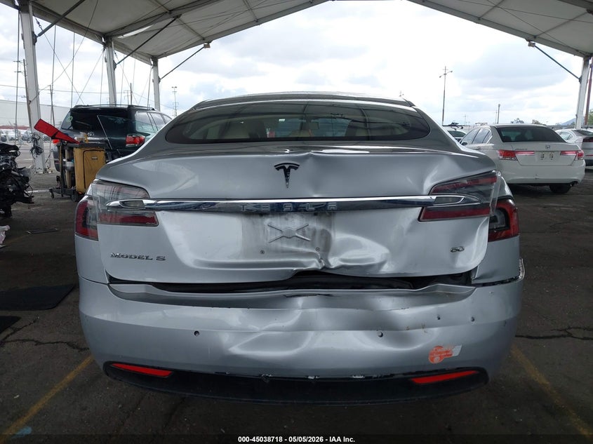 2016 Tesla Model s VIN 5YJSA1E16GF176656 IAAI salvage auction — REAR END, Salvage (California), sold $4,075 on 2026-07-16 (photo 6)