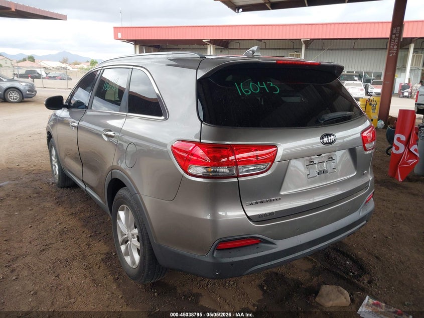 2016 Kia Sorento VIN 5XYPG4A35GG158008 IAAI salvage auction — UNKNOWN, Salvage (Arizona), sold $2,800 on 2026-07-07 (photo 3)