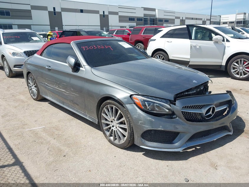 2017 Mercedes-benz C-klasse VIN WDDWK4JB0HF420576 IAAI salvage auction — FRONT END, Salvage (Texas), sold $6,650 on 2026-08-18 (photo 1)