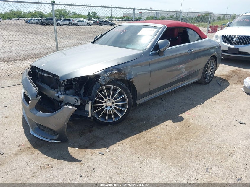 2017 Mercedes-benz C-klasse VIN WDDWK4JB0HF420576 IAAI salvage auction — FRONT END, Salvage (Texas), sold $6,650 on 2026-08-18 (photo 2)