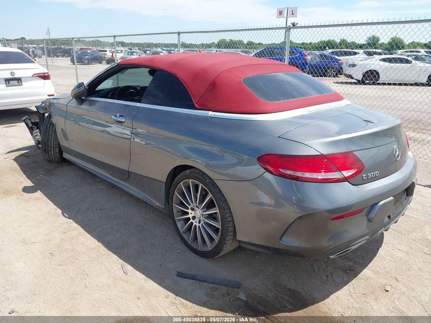2017 Mercedes-benz C-klasse VIN WDDWK4JB0HF420576 IAAI salvage auction — FRONT END, Salvage (Texas), sold $6,650 on 2026-08-18 (photo 3)