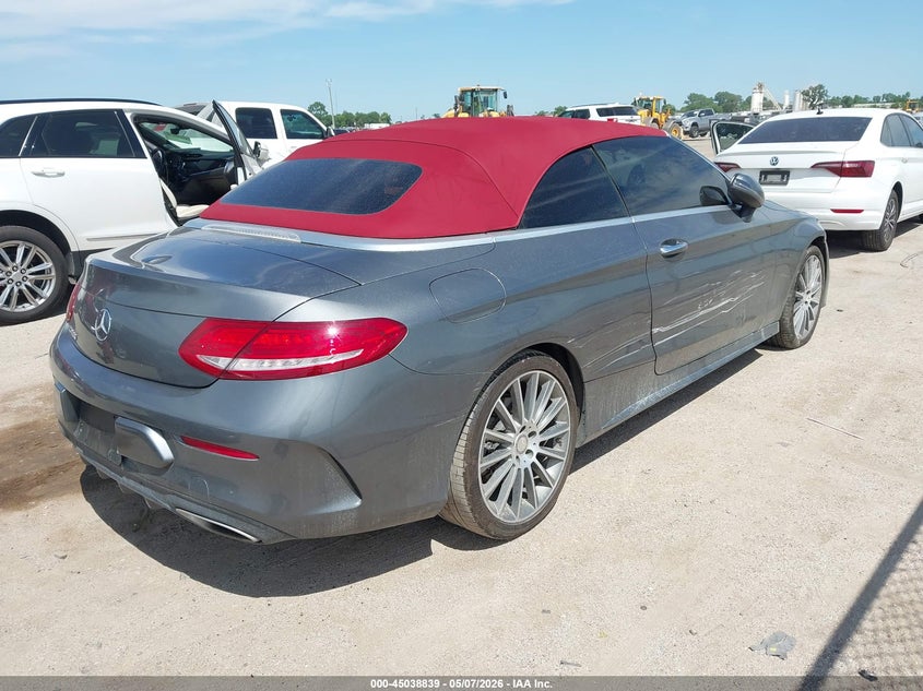2017 Mercedes-benz C-klasse VIN WDDWK4JB0HF420576 IAAI salvage auction — FRONT END, Salvage (Texas), sold $6,650 on 2026-08-18 (photo 4)