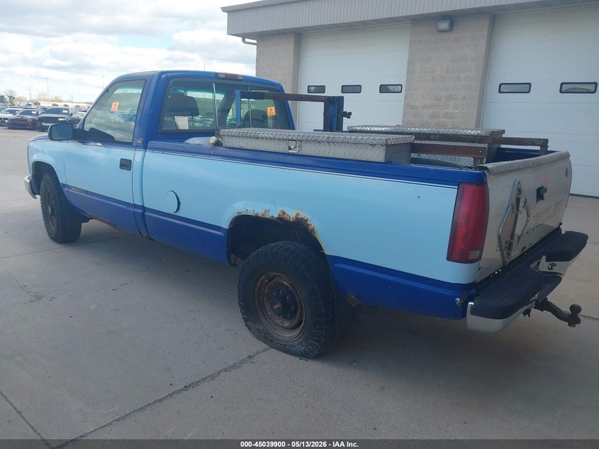 1996 Gmc SIERRA VIN 1GTGC24J2TE551932 IAAI salvage auction — BIO HAZARD, Clear-Endorsement (Wisconsin), sold $400 on 2026-07-09 (photo 3)