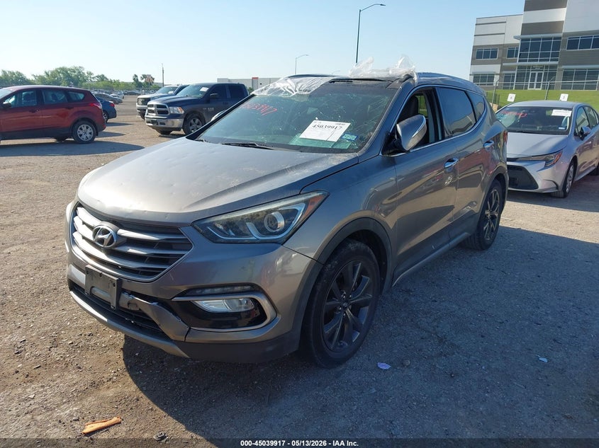 2017 Hyundai Santa fe VIN 5XYZW4LA5HG401678 IAAI salvage auction — HAIL, Original (Texas), sold $1,700 on 2026-07-28 (photo 2)