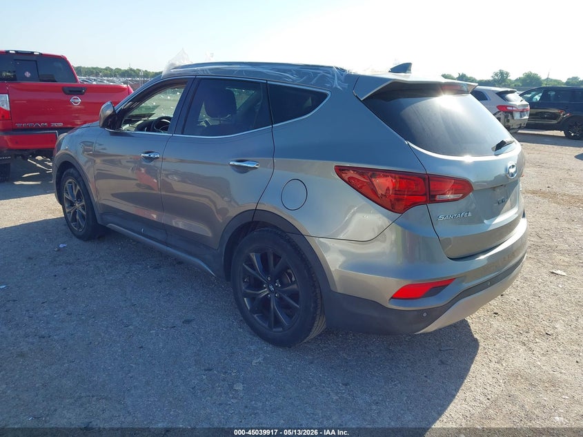 2017 Hyundai Santa fe VIN 5XYZW4LA5HG401678 IAAI salvage auction — HAIL, Original (Texas), sold $1,700 on 2026-07-28 (photo 3)